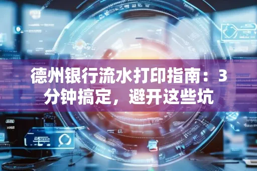 德州银行流水打印指南：3分钟搞定，避开这些坑