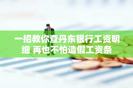一招教你查丹东银行工资明细 再也不怕造假工资条