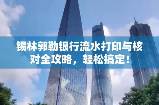 锡林郭勒银行流水打印与核对全攻略，轻松搞定！